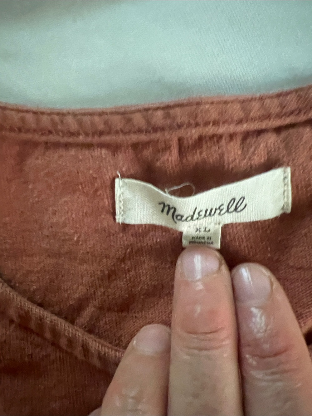 Madewell Rust Graphic 'GOOD DAYS' Short Sleeve Tee - Picture 2 of 3